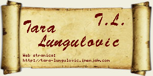 Tara Lungulović vizit kartica